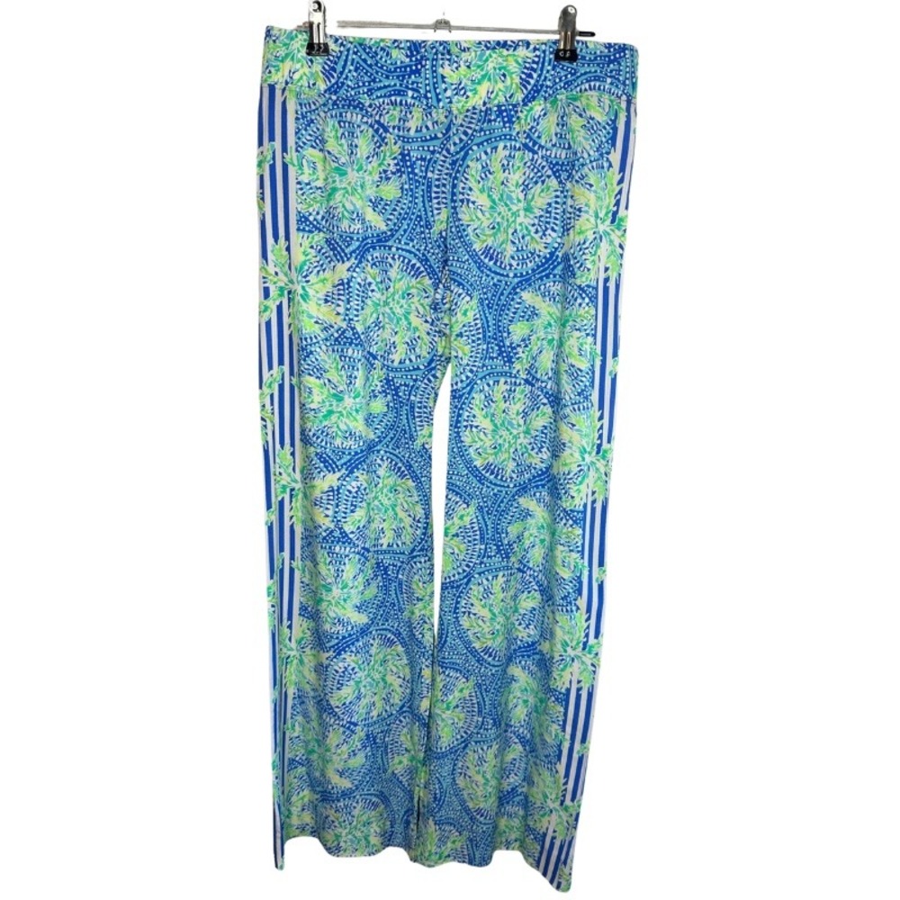 Lilly Pulitzer Bal Harbour Palazzo Pants Pants Tropic Like Its Hot Green Blue XS